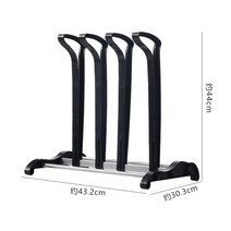 장화 물빠짐 거치대 건조대 스탠드 부츠 걸이, 1개, 블랙2단