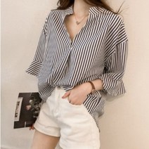 포플러앤씨 마델린 줄지 블라우스