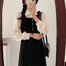 [천삼백케이] [오슈] 여름 면접룩 회사원 미니멀 데일리 카라 블라우스