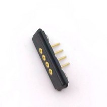 1Set 4P 2.54mm 자기 USB 충전 케이블 남성 PogoPin 커넥터 포트 접촉 패드 PCB 소켓 잭, 01 female