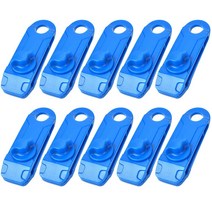 10 개/대 나일론 스냅 클립 야외 캠핑 하이킹 텐트 천막 캐노피 클램프 그리퍼 방수 방풍 도구 조이기, 파란_4
