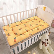 유아용 침대 매트리스 패드 60x120cm 유아용 침대 매트리스 토퍼 코튼 사계절용 부드러운 침대 린넨 통, 120x60cm, 09 금_01 120x60cm