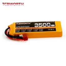3S RC 리포 배터리 11.1V 3500mAh 35C 60C 비행기 쿼드콥터 헬리콥터 드론 탱크 트럭 LiPo, [02] 60C, [01] 1pcs 3500mAh XT60