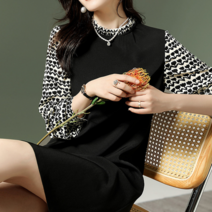 웬디 튤립물결 유니크 디자인 드레스 WP12030F