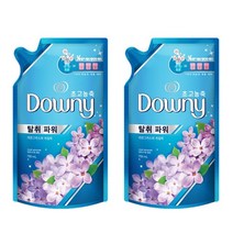 국내유통 다우니 블루 섬유유연제 레몬그라스와 라일락 리필, 700ml x 2개