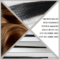 헤어증모술 (4가닥-1000모 6가닥-1500모), 6가닥(1500모), 블랙