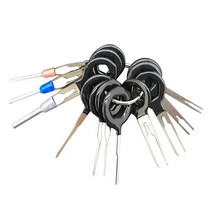 GHSHOP 11pcs 와이어 하네스 터미널 핀 추출기 풀러 도구 키트, 65MM, 실버, 스틸