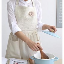세련된 레이스 주방 아이보리 앞치마 홈데코 예쁜