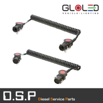 ABS/EBS 7P/15P 24V 배선/돼지꼬리/Y자 만 스카니아 볼보 벤츠 이베코 트라고 프리마 [추레라 샷시 대형트럭 수입트럭 덤프] [641166/641167], 15P COIL (ISO 12098)