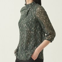 올리비아로렌 타이 블라우스 VOC NLXF7251 GN