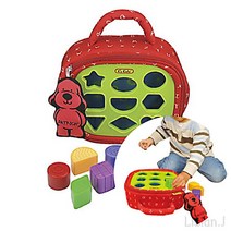 리시안제이 돌아기 도형 맞추기 놀이 장난감 가방 14개월 아기 장난감 15개월 아기 놀이