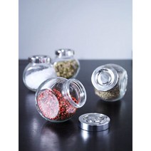 이케아 조미료 원형 예쁜양념통 귀여운 투명용기 셋트, 귀여운 양념통 세트