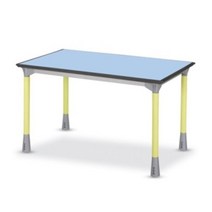 음악실 미술실 넓은 수업용 긴테이블 유아책상 애기, 청색