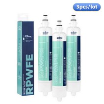 [Life Spring 공식] GE rpwfe용 활성탄 냉장고 정수 필터 3 팩, 한개옵션0