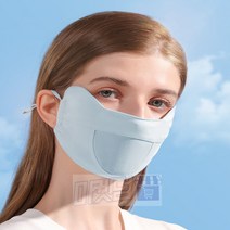 마켓덤 원플러스원 메쉬마스크 햇빛가리개 마라톤마스크 남자마스크, 그레이/핑크