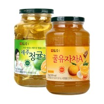 담터 꿀유자차A 1kg + 제주청귤차 1kg, 2개