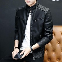 남자 가죽 점퍼 라이더 숏 아우터 인조 차이나 tam91 (해외직구7-10일도착)