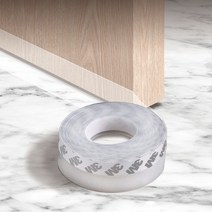 더리빙 외풍차단 실리콘 접착식 문풍지 투명 35mm x 5m, 1개