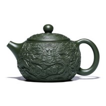 호화랑 찻잔다기세트 보이차주전자 자사다관 사도례작가 도자기차주전자 녹니 조룡서시 420ml tt1025, A.조룡서시 단호