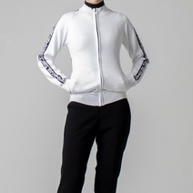 여성골프웨어 골프복 레터링 니트 집업