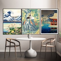 일식집 스시집 일본풍 인테리어 액자 우키요에 호쿠사이 일본파도그림 가츠시카호쿠사이, 06_우키요에