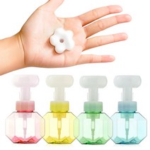 꽃모양 거품 플라워 버블 디스펜서 공병 300ml X 4개세트 핸드워시 꽃거품 플라워폼 손세정, 꽃모양 거품 디스펜서 4개세트 (색상랜덤)