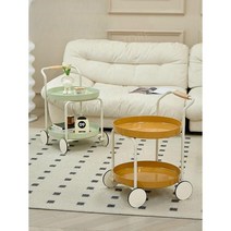 아크릴 투명 미니테이블 사이드 사이드테이블 테이블, 생강L45.5xW50xH67cm