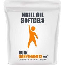 미국직구 BulkSupplements.com 크릴오일 소프트겔 - 오메가3 크릴오일 서플먼트 - 맨앤우먼 공동서플먼트 - DHA 서플먼트 - 오메가3 지방산 서플먼트 (100수 - 50인분), 수량, 상세참조