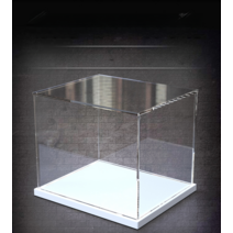 투명 아크릴 피규어 케이스 프라모델 장식장 진열장 보관함, E 15x15CM(길이 x 너비)
