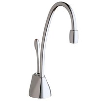 InSinkErator F-GN1100SN 컨템포러리 인스턴트 온수 디스펜서 수도꼭지 새틴 니켈198916, Hot and Cold, Chrome