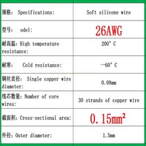8게이지배선 100 meters/50 high quality soft silicone wire and cable 8 12 14 16 18 20 22 24 26 28 30, 03 26AWG_03 10m_01 red