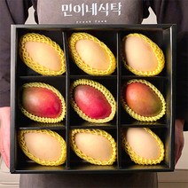[항공직송] 프리미엄 골드 망고 애플망고 9과 명절 선물세트, 골드+애플 선물세트 2.9kg (9과), 1개