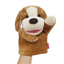 어린이집 구연 동화 인형극 말하는 손 인형 강아지 교구 소품 어린이 유아 봉제 놀이 헝겊 유치원