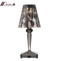 Kartell-Usb 충전식 무선 테이블 램프 아크릴 크리스탈 아트 침실 호텔 거실 책상 레스토랑, 03 SJ43