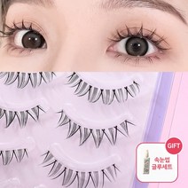 아이하라 속눈썹 인조속눈썹 아이돌속눈썹 셀프연장 글루세트 쁘띠업5쌍V01, 1개