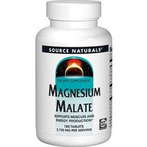 소스내추럴 마그네슘 말산염 말레이트 3750mg 180정 미네랄, 단일옵션