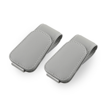 TAOMI 차량용 선바이저 선글라스 클립 안경걸이, 2개, 그레이