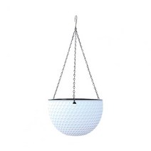 정원 용품 더블 레이어 걸이식 화분 방수 식물 행거 공원용, [08] White M