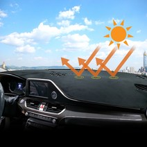 M앤C 벤츠 E클래스 E220d (17~18년) 부직포 대쉬보드 커버, 블랙/센터-무/HUD-무