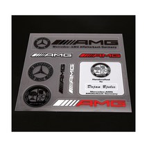 현카 벤츠 AMG 스티커 레터링 튜닝 포인트 데칼, (02)B타입
