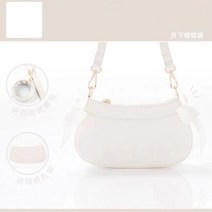 PVC가방 투명가방 2023 여성용 Ita 백 트렌디한 투명 크로스바디 달콤한 우아한 리본 PU 숄더백 패