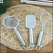 사각강판 고리형디자인 단단한그립감 야채즙강판 스텐강판 스텐거품기, 건지기망