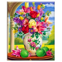 FASEN diy보석십자수 캔버스 형액자 세트 40cm x 50cm, AYW-138