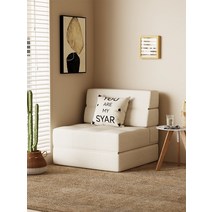 1인용 침대형 쇼파 배드 베드 바닥 평상형 매트리스 오피스텔, 22.120cm-라이트블루-라텍스모델