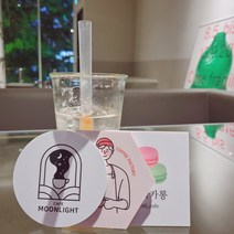 코스터 제작 컵받침 카페 티코스터 종이 코스타 소량 제작 받침대, 03.소량 10개 제작