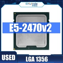 중고 Intel Xeon E5 2470V2 프로세서 10 코어 20 스레드 LGA 1356 2470 V2 CPU 2.4GHz 25M 95W E5-2470, 한개옵션0