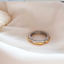 브이와이 여자 링 코디 그런지 금색 믹스 키치룩 반지
