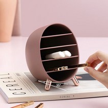 (e)월드비젼 스탠드 화장품 메이크업 정리함 소품 진열대 소품수납, 화장대정리함-와인