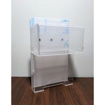 일회용 위생장갑 보관함 일회용 마스크 아크릴 보관함, 1개