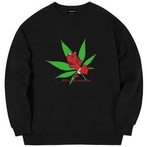 루블랑 LB 핫스터프 아트워크 ver.2 오버핏 맨투맨 티셔츠 블랙